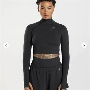 Gymshark | VITAL SEAMLESS 2.0 HIGH NECK MIDI TOP | small